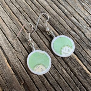 Green Typed Paper Moons